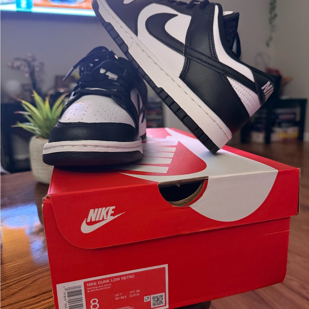 Nike Dunk Low Retro Black and White Sneakers